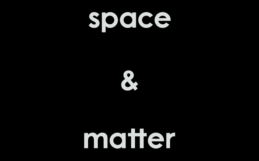 space&matter visual identity - mark bain creative